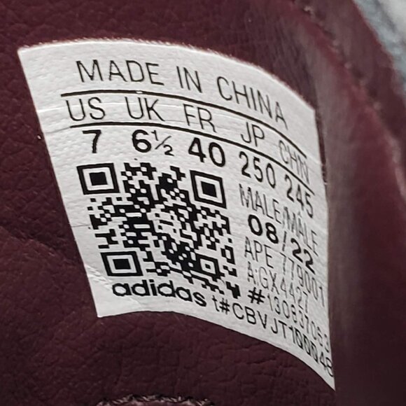 Adidas Stan Smith Sneakers Men's Goretex Mineral Red Lace Up Classic Tennis 7 - Picture 8 of 8